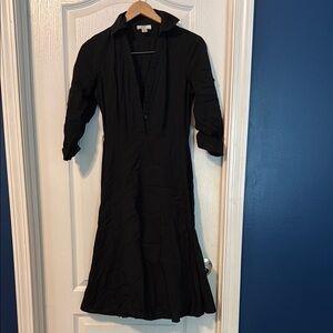 LOFT Black Long Sleeve Dress